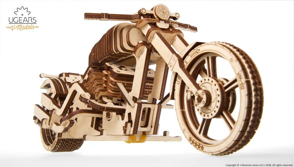 UGEARS 70051 Bike Vm-02 Wooden Model Kit - Image 2