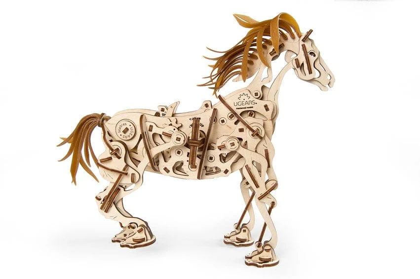 UGEARS 70054 Mechanical Horse Wooden Model Kit