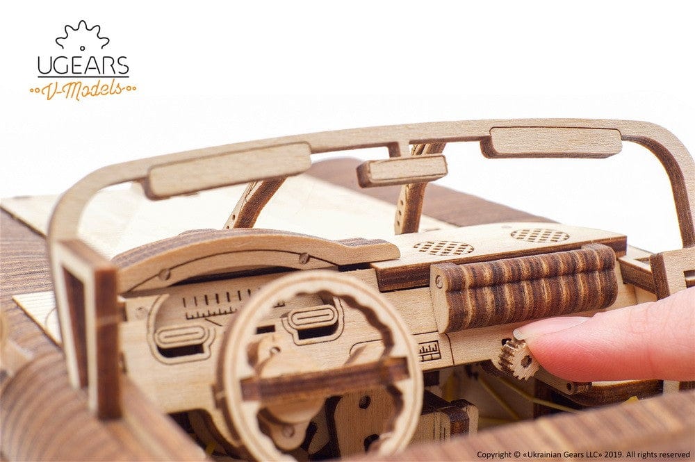 UGEARS 70073 Dream Cabriolet Vm-05 Wooden Model Kit - Image 5