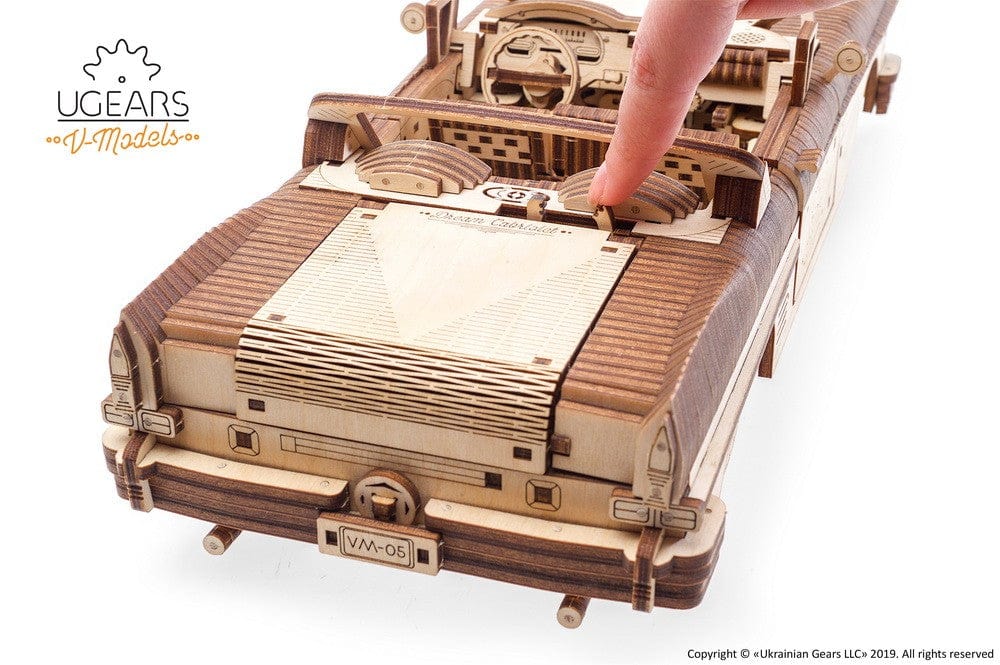 UGEARS 70073 Dream Cabriolet Vm-05 Wooden Model Kit - Image 6