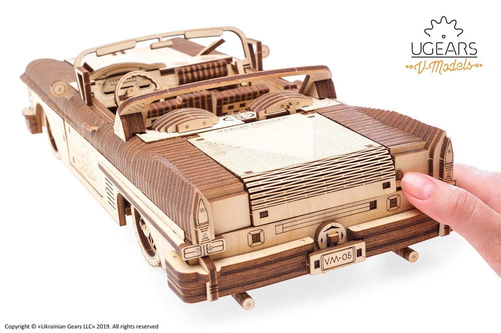 UGEARS 70073 Dream Cabriolet Vm-05 Wooden Model Kit - Image 8