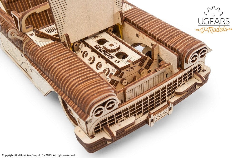 UGEARS 70073 Dream Cabriolet Vm-05 Wooden Model Kit - Image 9