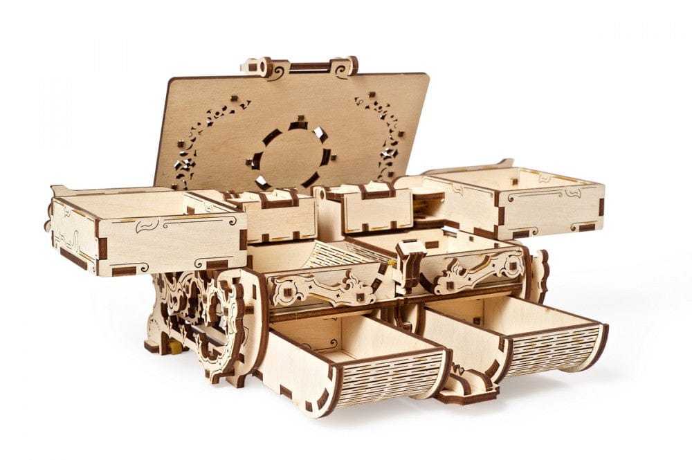 UGEARS 70089 Antique Box Wooden Model Kit - Image 4