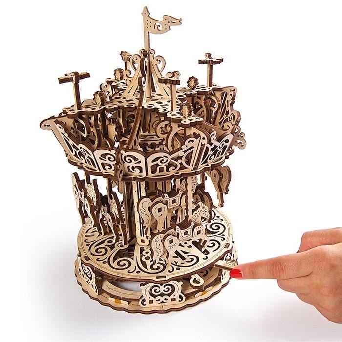 UGEARS 70129 Carousel Wooden Model Kit - Image 3
