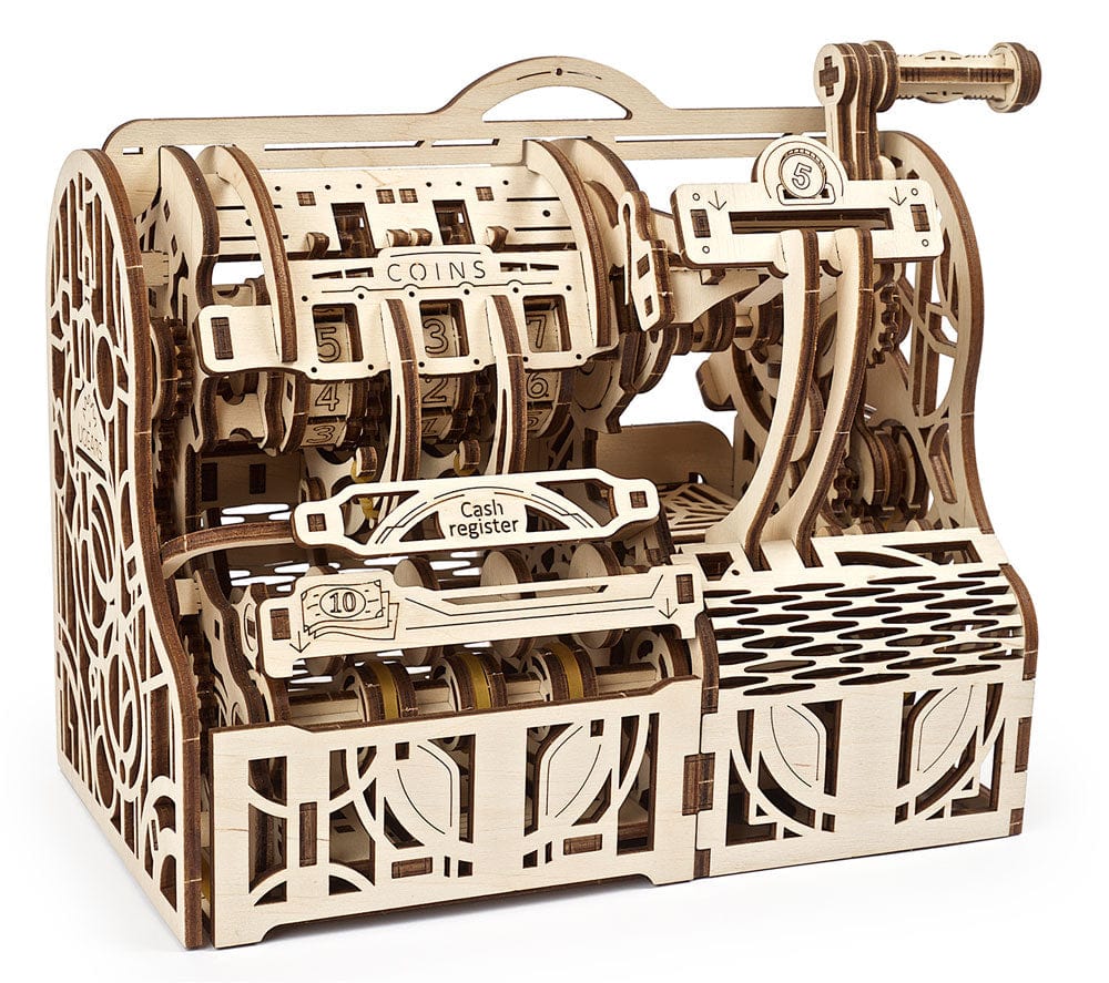UGEARS 70136 Cash Register Wooden Model Kit