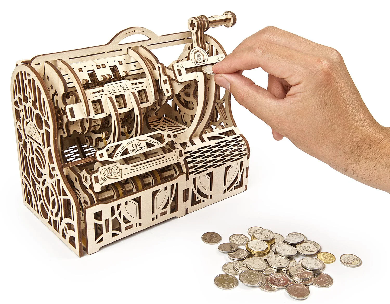 UGEARS 70136 Cash Register Wooden Model Kit - Image 3