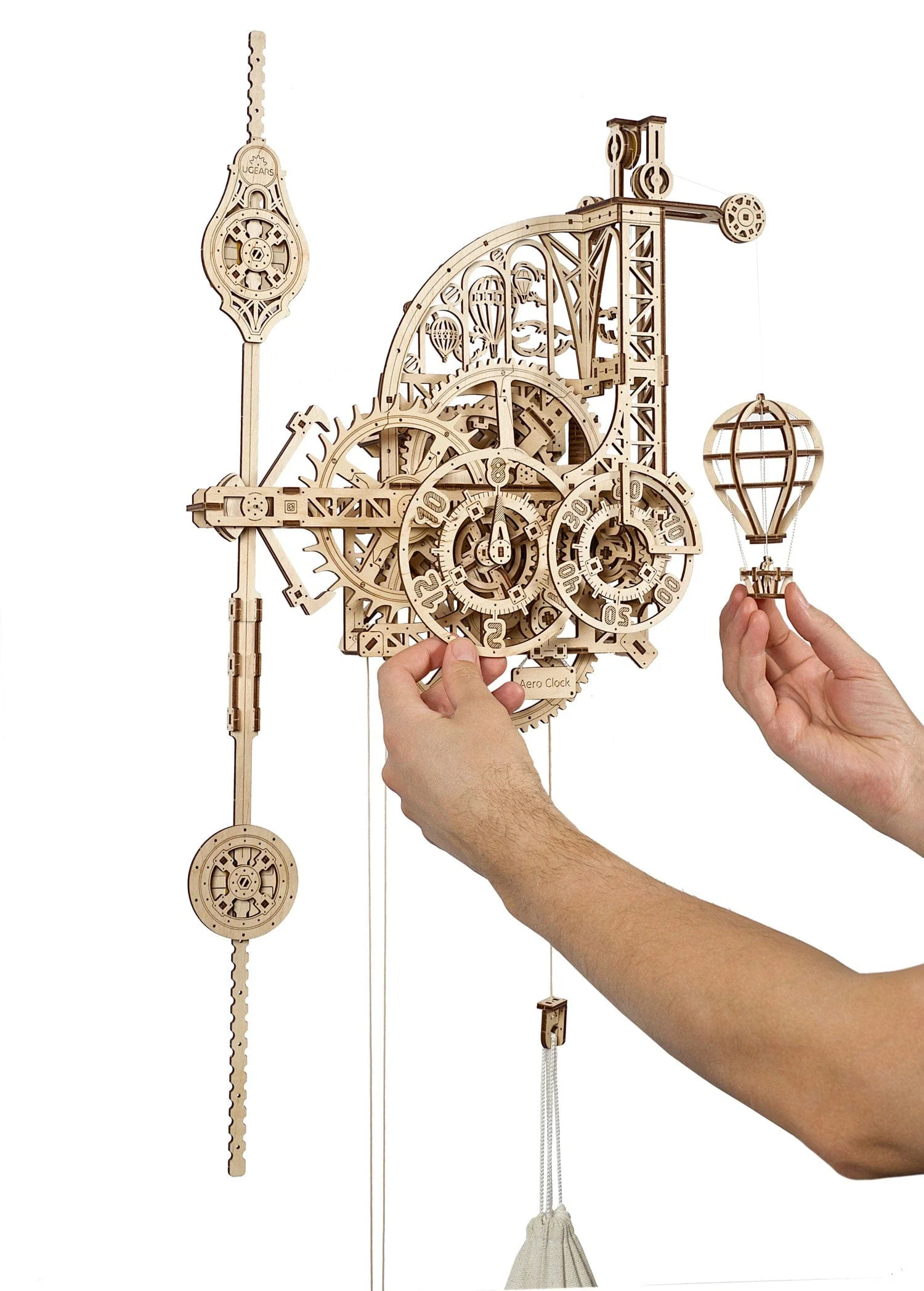UGEARS 70154 Aero Clock Wooden Model Kit - Image 2
