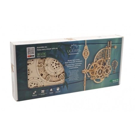 UGEARS 70154 Aero Clock Wooden Model Kit - Image 5