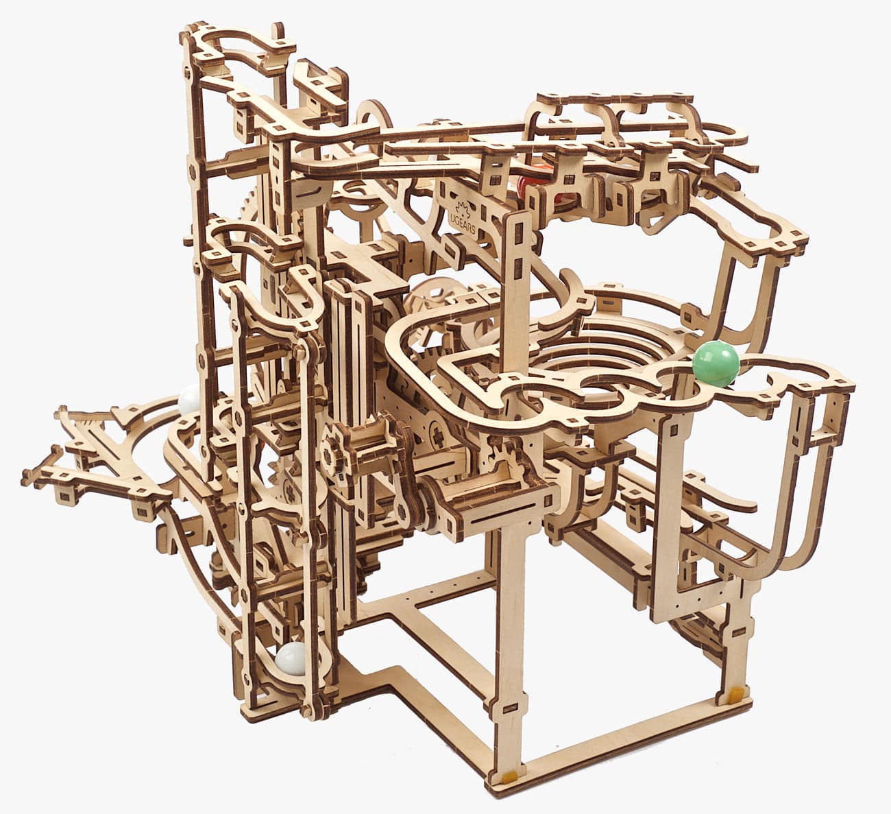 UGEARS 70157 Marble Run - Stepped Hoist Wooden Model Kit - Image 3