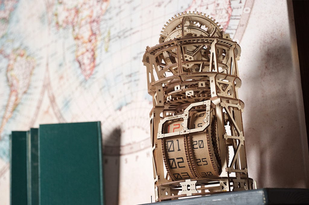 UGEARS Sky Watcher Tourbillion Table Clock Wooden Model Kit [70162] - Image 7