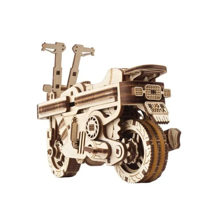 UGEARS 70168 Moto Compact Folding Scooter Wooden Model Kit - Image 3