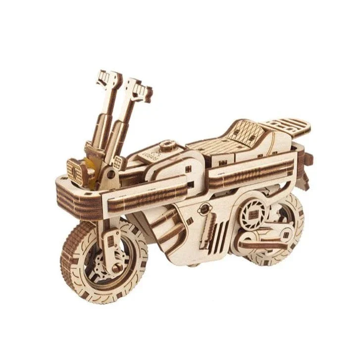 UGEARS 70168 Moto Compact Folding Scooter Wooden Model Kit - Image 4