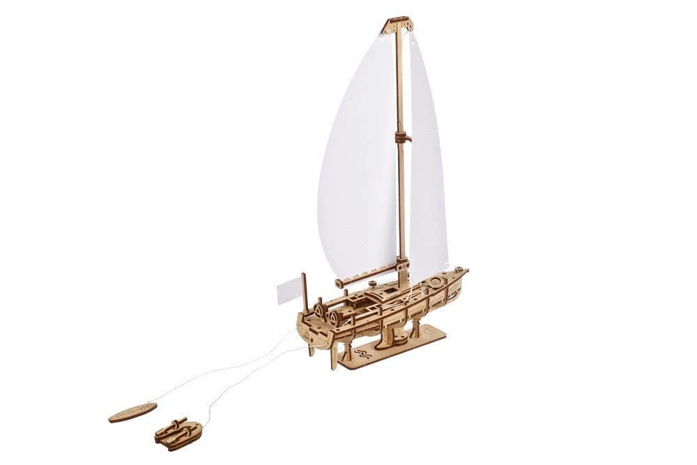 Ugears 70193 Ocean Beauty Yacht 95pc Wooden Model Kit - Image 2