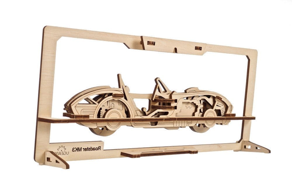 Ugears 70195 Roadster MK3 2.5D Puzzle 62pc Wooden Model Kit - Image 3