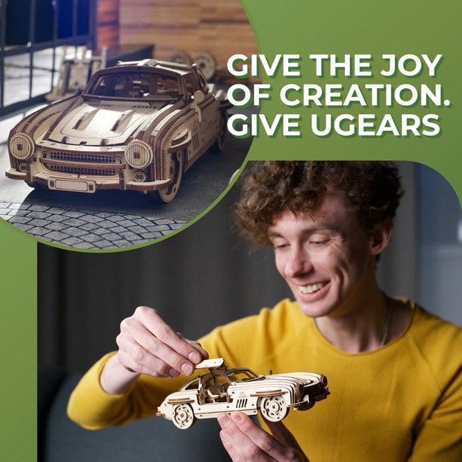 Ugears 70205 Winged Sports Coupe Wooden Model Kit - Image 11