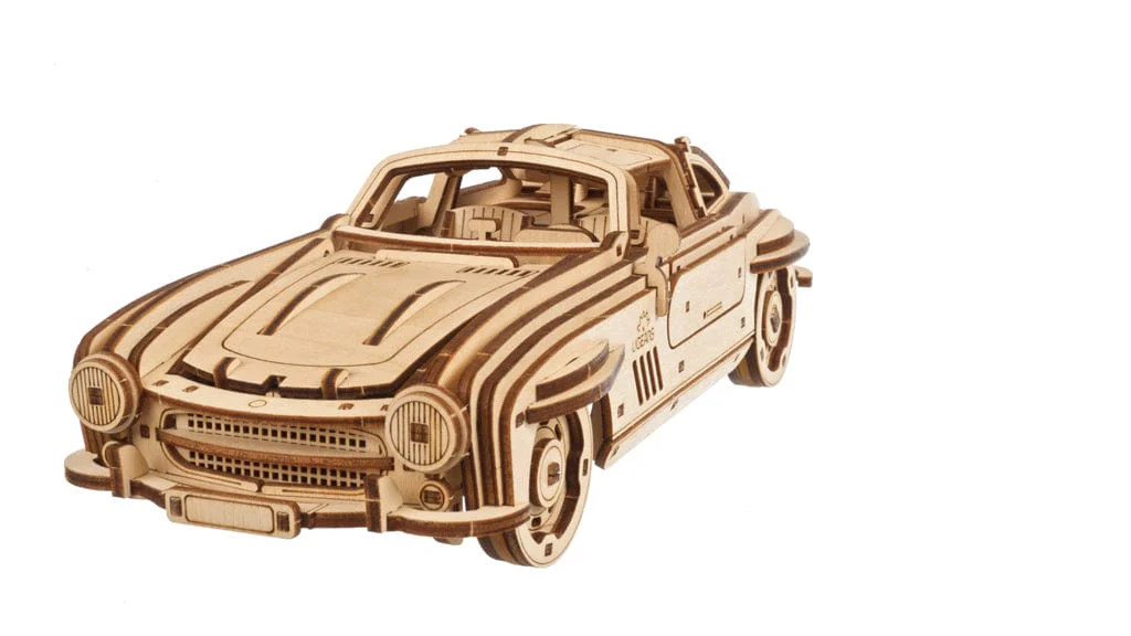 Ugears 70205 Winged Sports Coupe Wooden Model Kit - Image 7