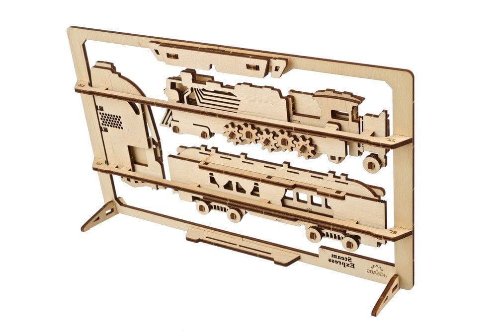 UGears 70207 Steam Express 2.5D Wooden Puzzle - Image 3
