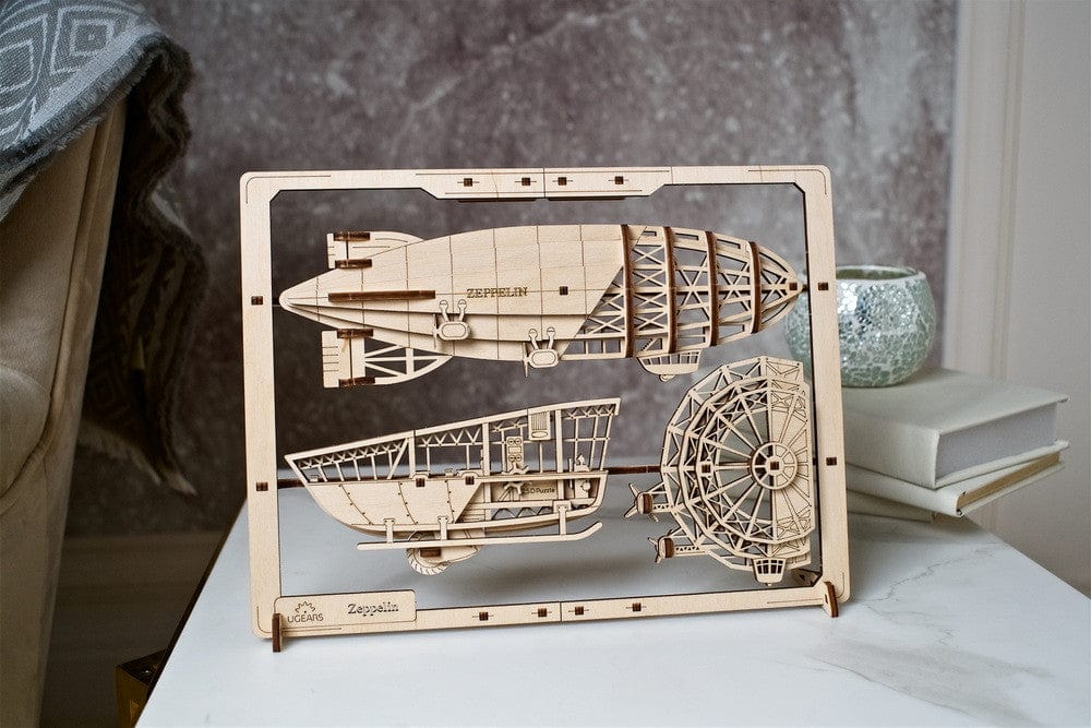 UGears 70208 Zeppelin 2.5D Wooden Puzzle - Image 5