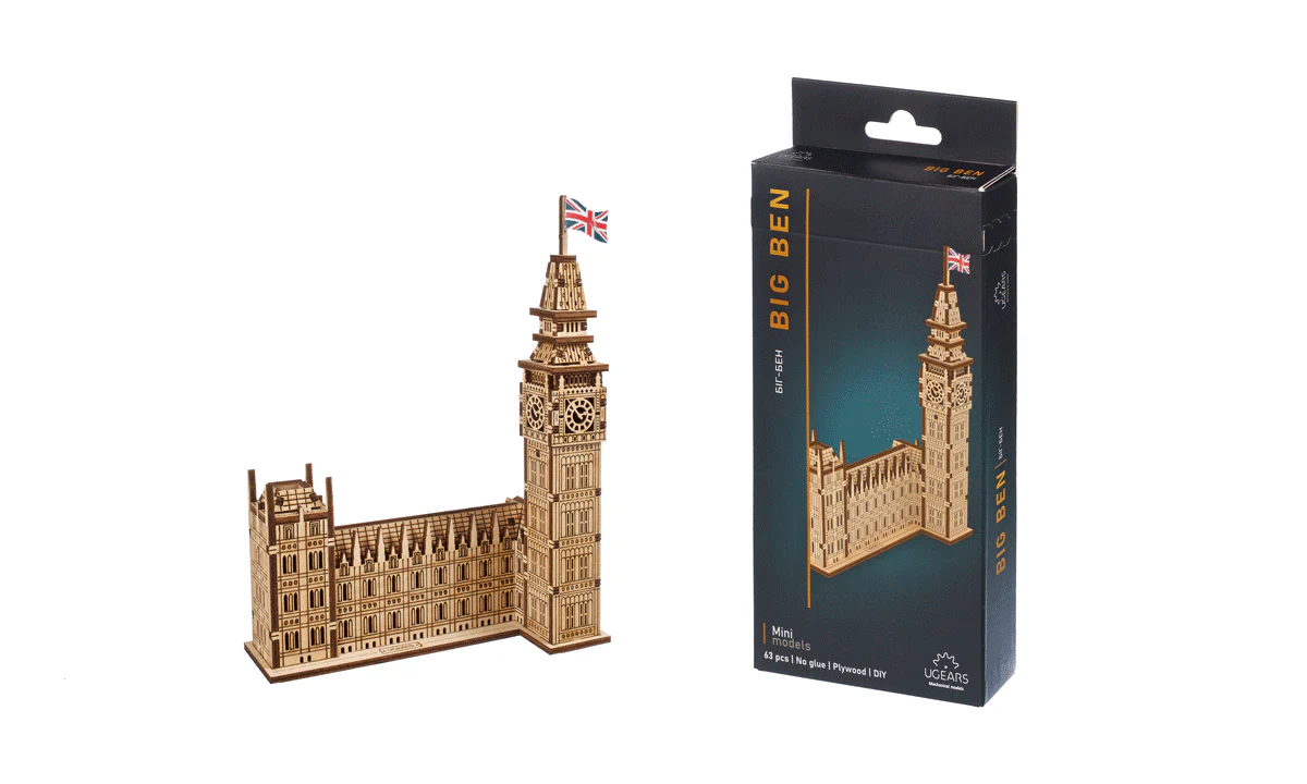 Ugears Big Ben Wooden Kit [70250] - Image 2