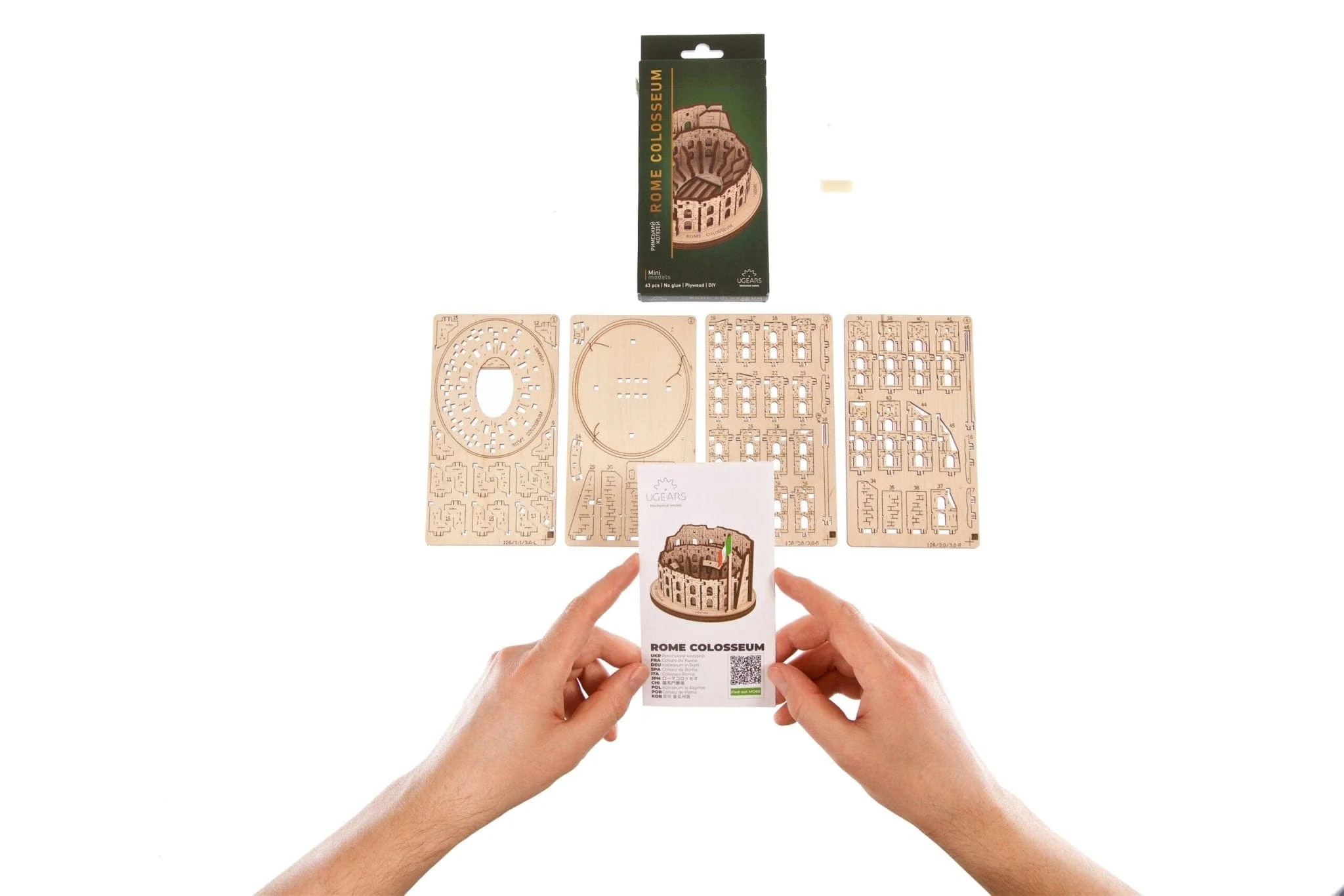 Ugears Rome Colosseum Wooden Kit [70248] - Image 4