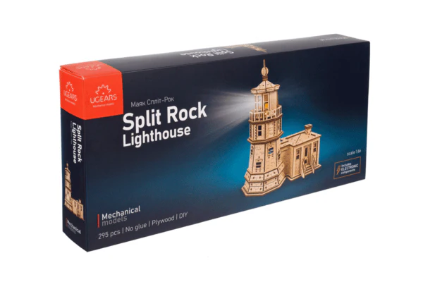 Ugears Split Rock Lighthouse Wooden Model Kit [70258] - Image 2