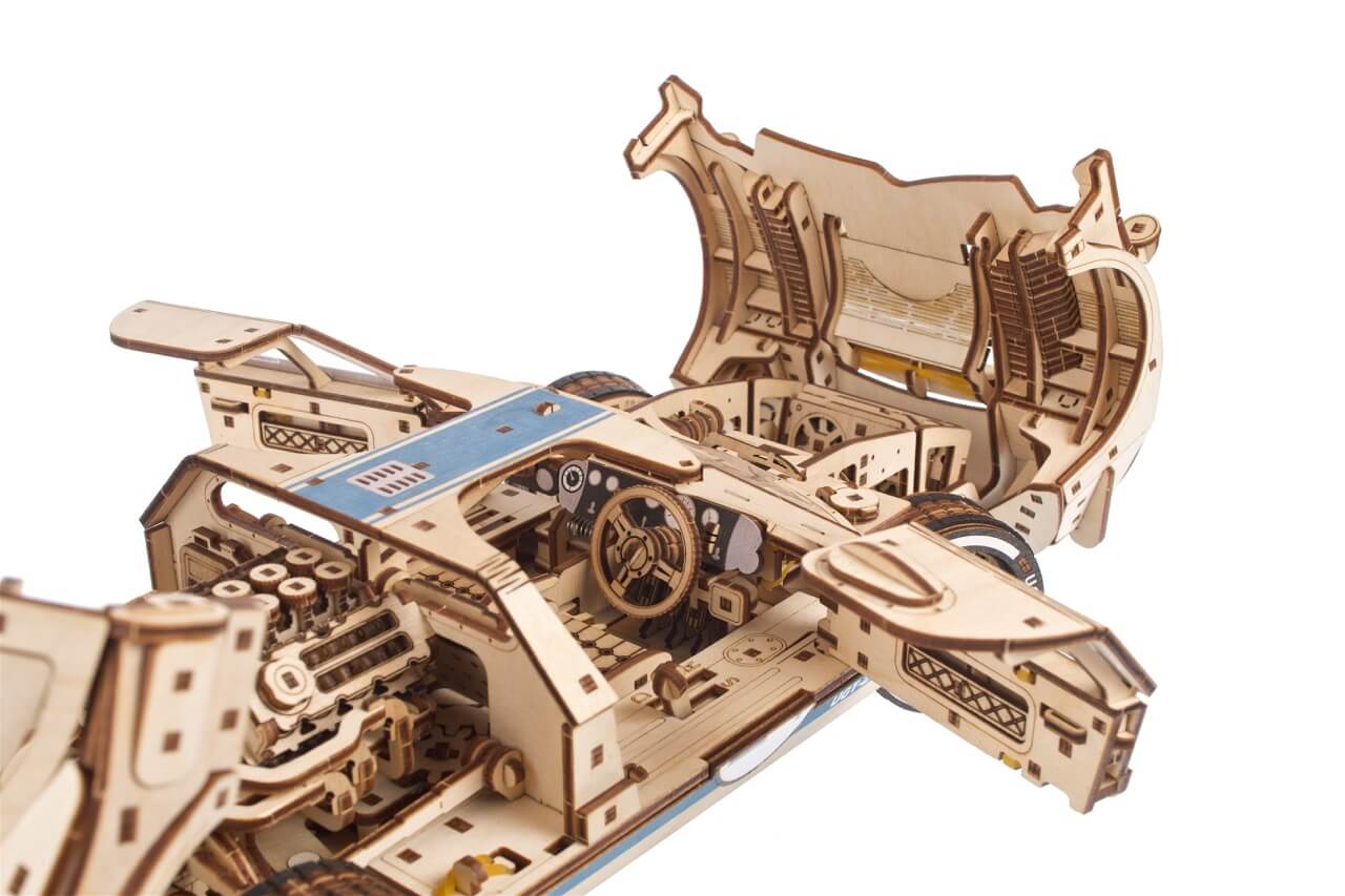 Ugears UGT-24 Endurance Racer Wooden Model Kit [70267] - Image 4