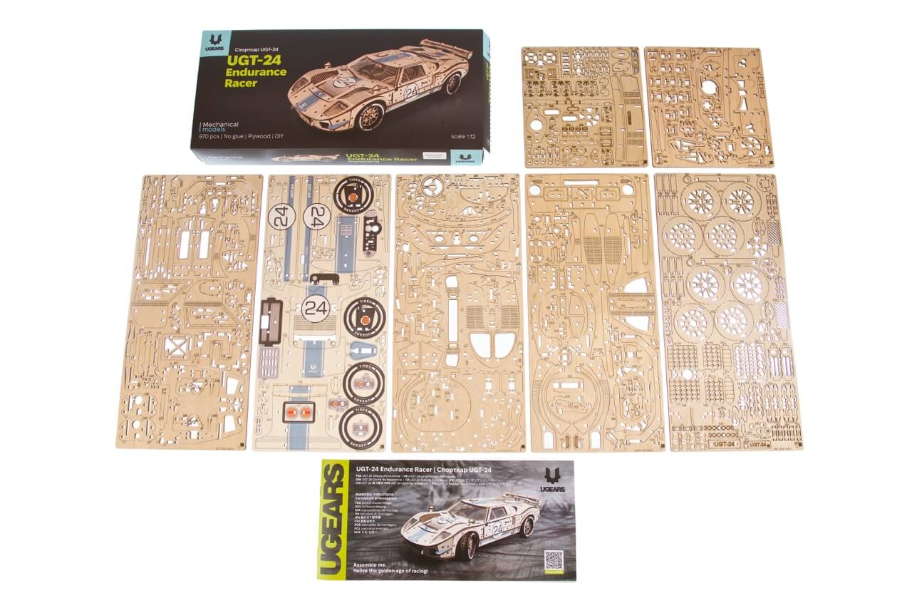 Ugears UGT-24 Endurance Racer Wooden Model Kit [70267] - Image 5