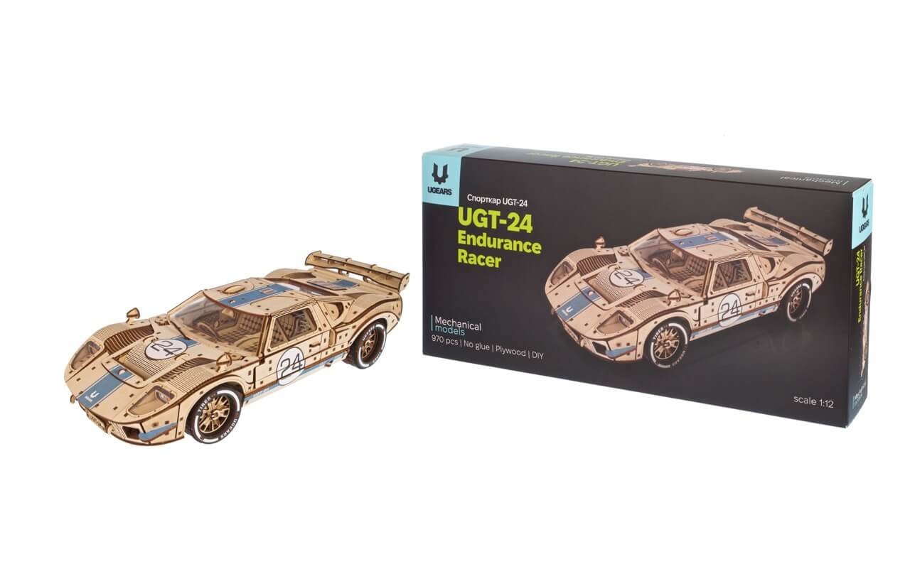 Ugears UGT-24 Endurance Racer Wooden Model Kit [70267] - Image 6
