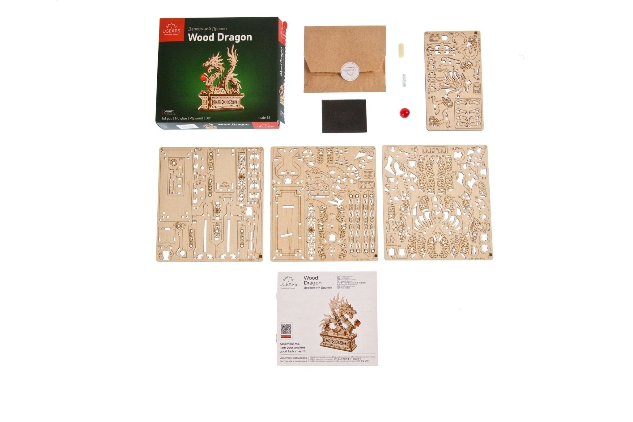 Ugears Wood Dragon Kit [70259] - Image 3