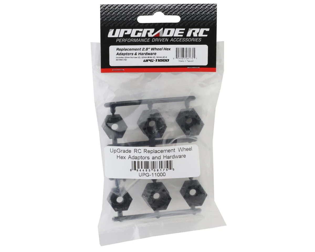 UpGrade RC 12mm/14mm Wheel Hex Adapters & Hardware (2) (12mm Narrow, 12mm Wide, & 14mm) - Image 4