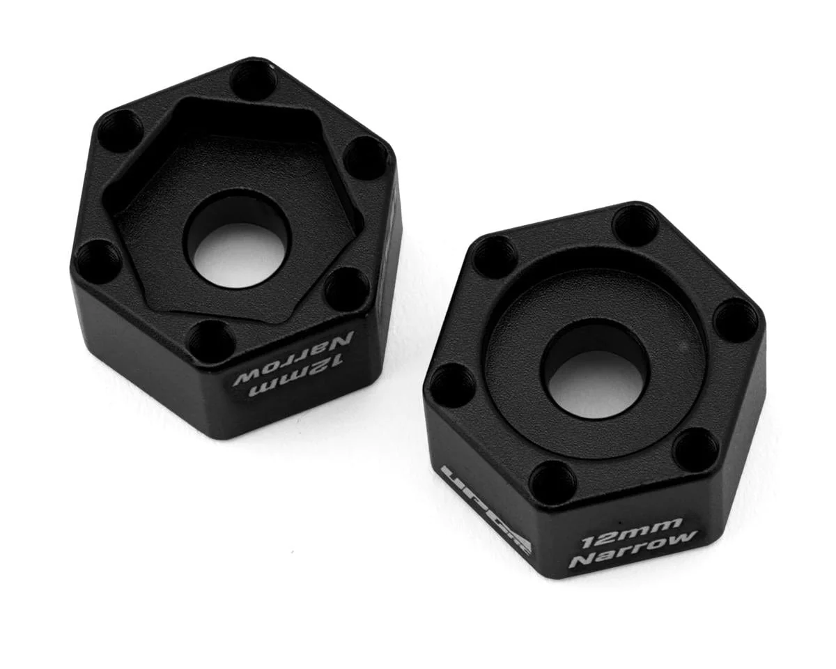 UpGrade RC Aluminum 12mm Hex Adapters for UpGrade RC 2.8" Wheels (Black) (2) (Narrow)**