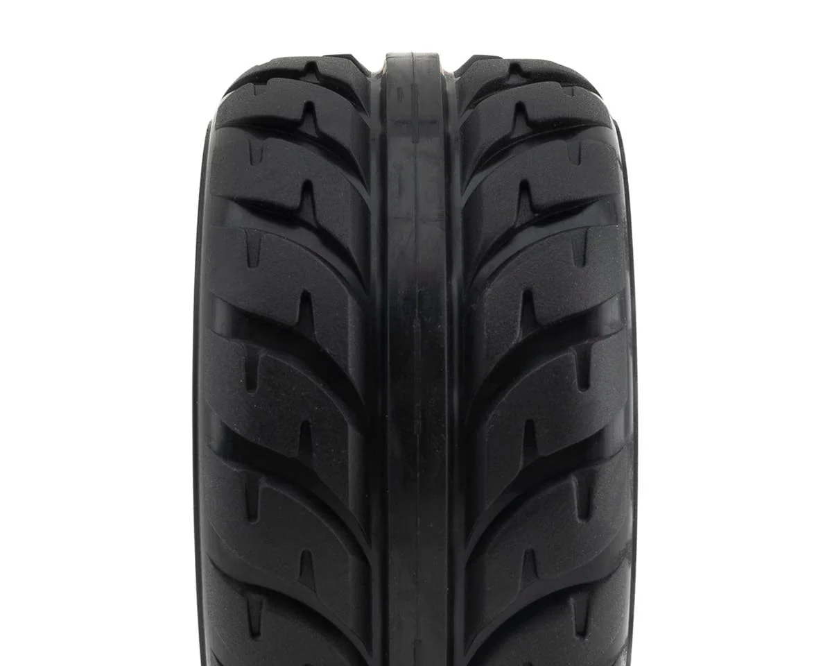 UpGrade RC Low-Pro BELTED Street Radials 2.8" Pre-Mounted On-Road Tires w/5-Star Wheels (2) (17mm/14mm/12mm Hex) - Image 2
