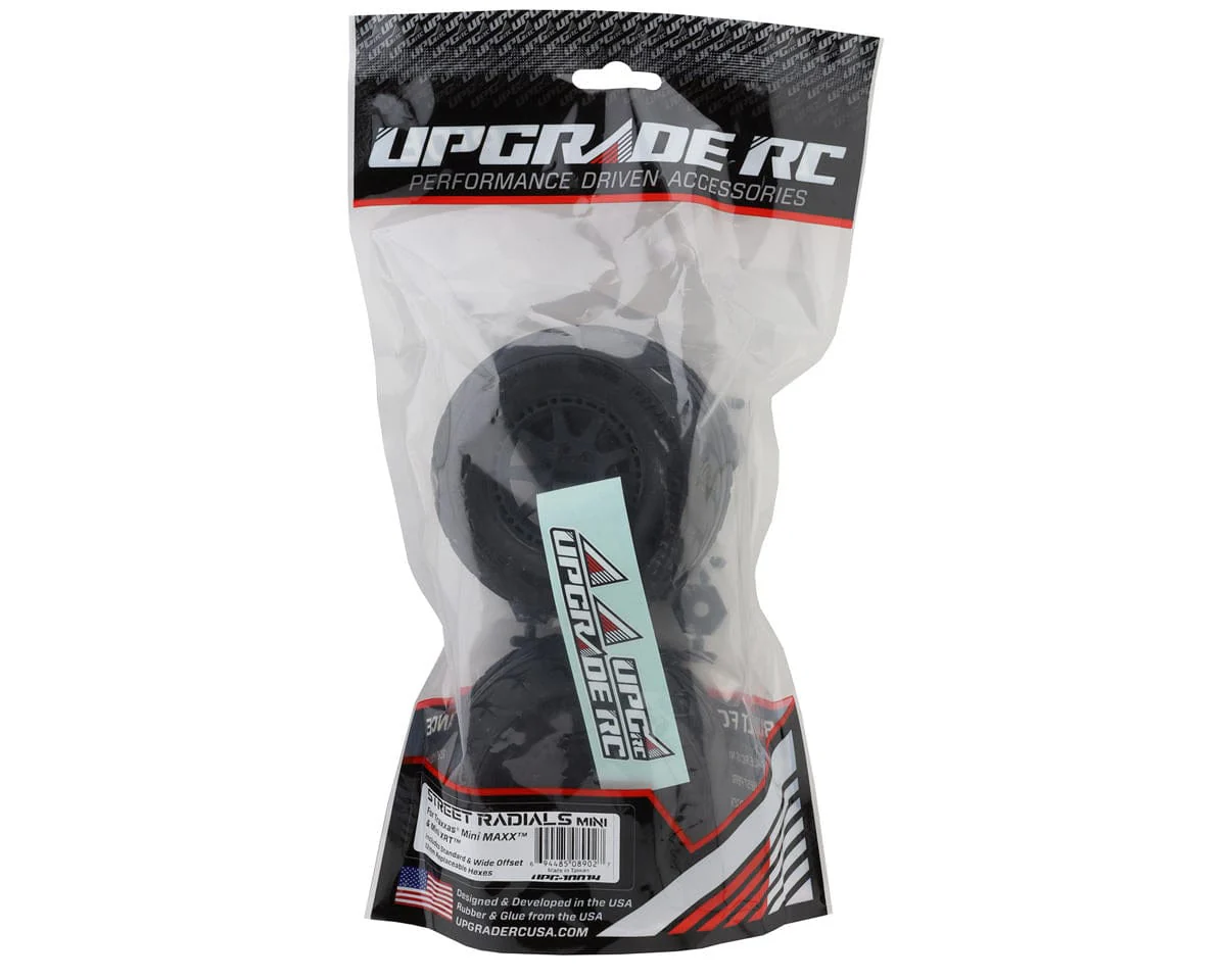 UpGrade RC Street Radials 2.2" Pre-Mounted On-Road Tires for Traxxas Mini Maxx (2) - Image 4