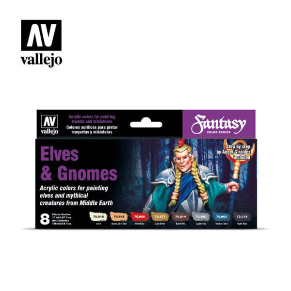 Vallejo 70242 Elves & Gnomes Paint Set**