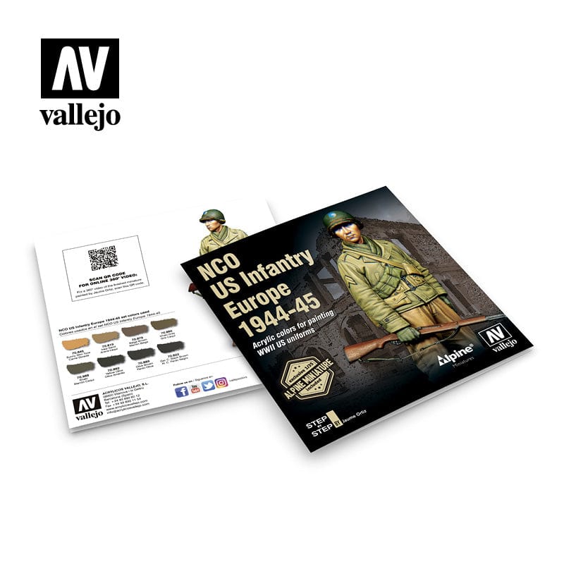 Vallejo 70244 NCO US Infantry Europe 1944-45 (Includes Alpine Resin Miniature) - Image 3