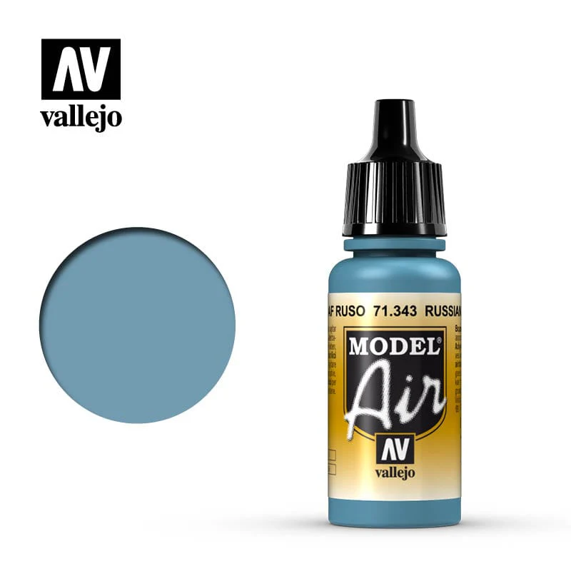 Vallejo Model Air Russian AF Grey N.7 17ml Acrylic Airbrush Paint [71343]
