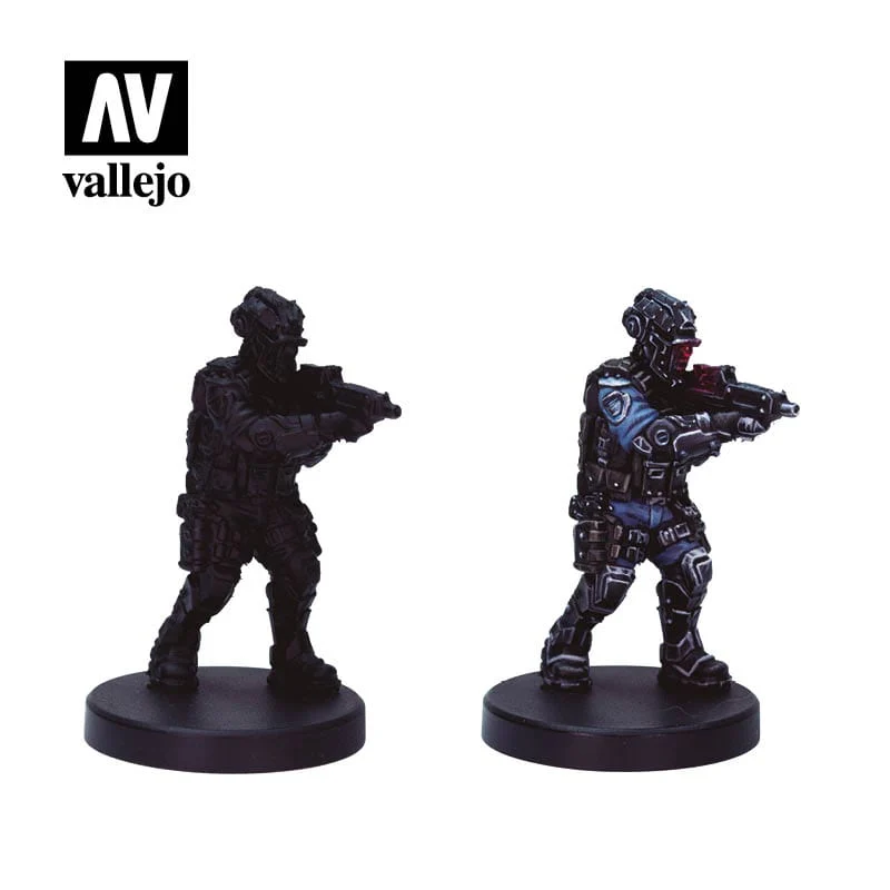 Vallejo 72308 Game Colour Cyberpunk Lawmen 8 Colour Acrylic Paint Set w/ Sgt. Suou miniature** - Image 3