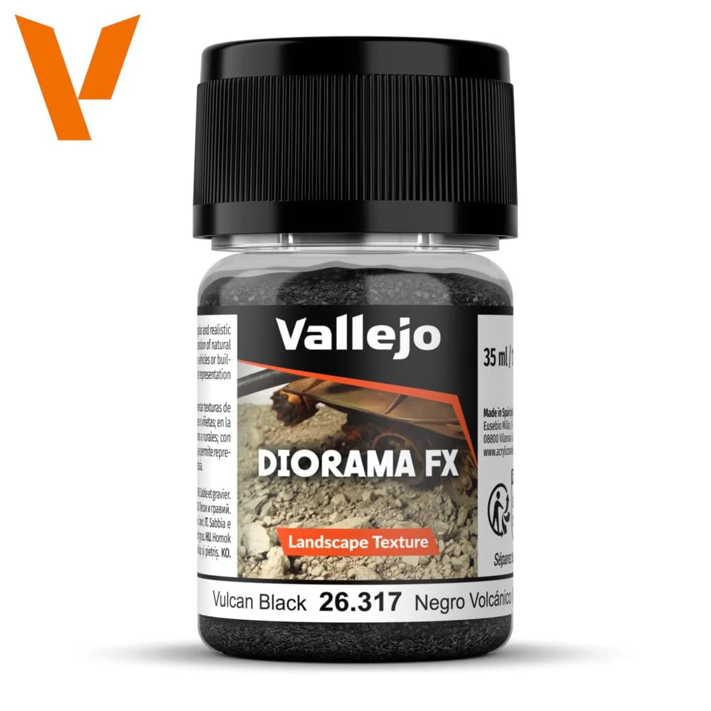 Vallejo Diorama FX Landscape Textures Vulcan Black 35ml [26317]