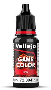 Vallejo Game Color Ink Black 18ml Acrylic Paint
