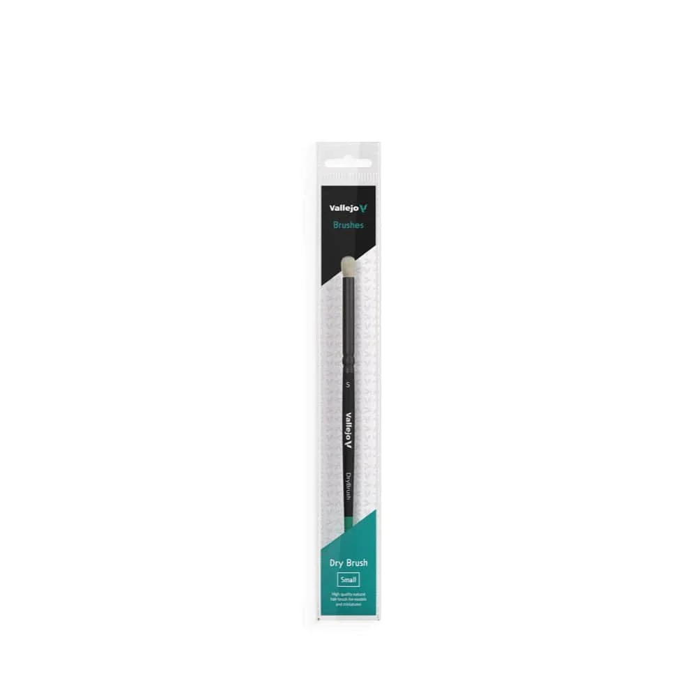 Vallejo Hobby Brushes: Dry Brush Natural Hair Small