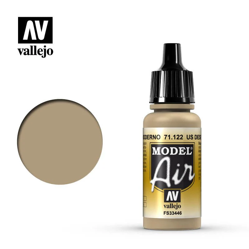 Vallejo Model Air US Desert Armour 686 17 ml Acrylic Airbrush Paint [71122]