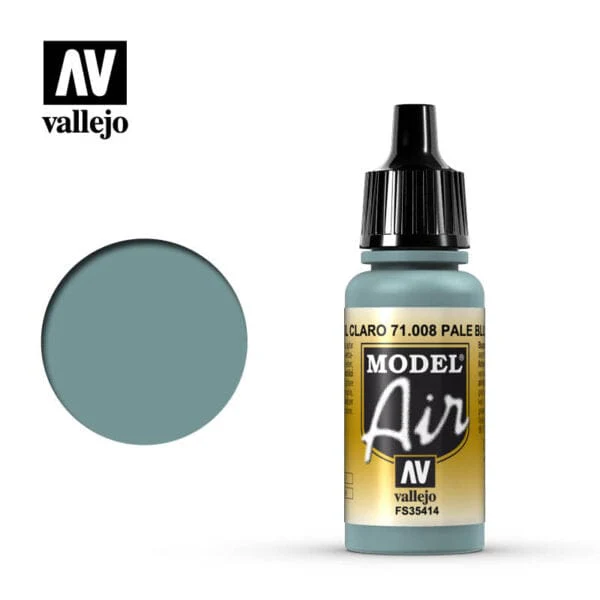 Vallejo Model Air Pale Blue 17 ml Acrylic Airbrush Paint [71008]