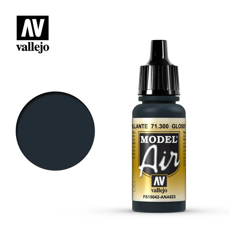 Vallejo Model Air Glossy Sea Blue 17 ml Acrylic Airbrush Paint [71300]