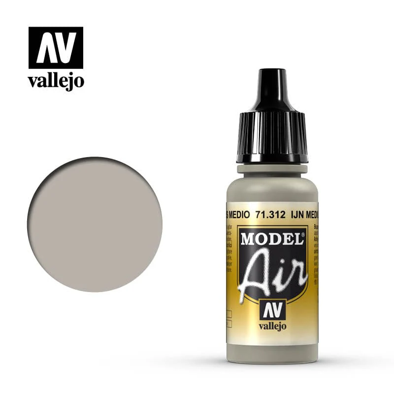 Vallejo Model Air IJN Medium Grey 17 ml Acrylic Airbrush Paint [71312]