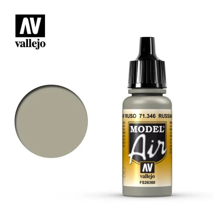 Vallejo Model Air Russian AF Grey N.4 17ml Acrylic Airbrush Paint [71346]
