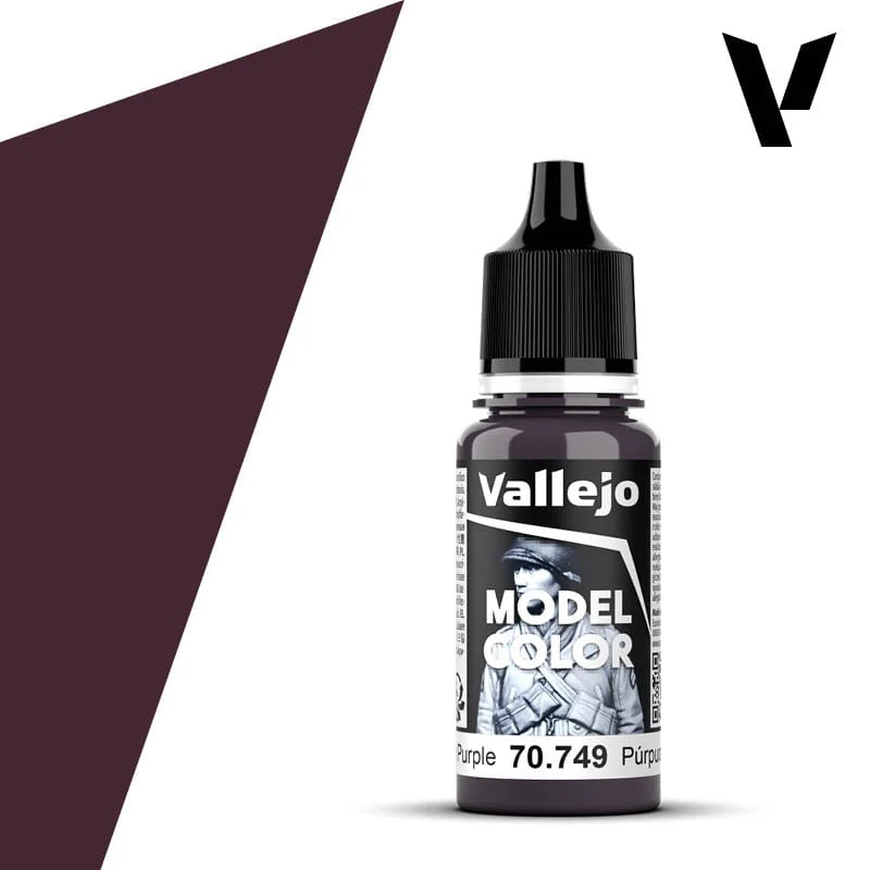 Vallejo Model Color: #049 - Dark Purple - 18 ml Matt Acrylic Paint