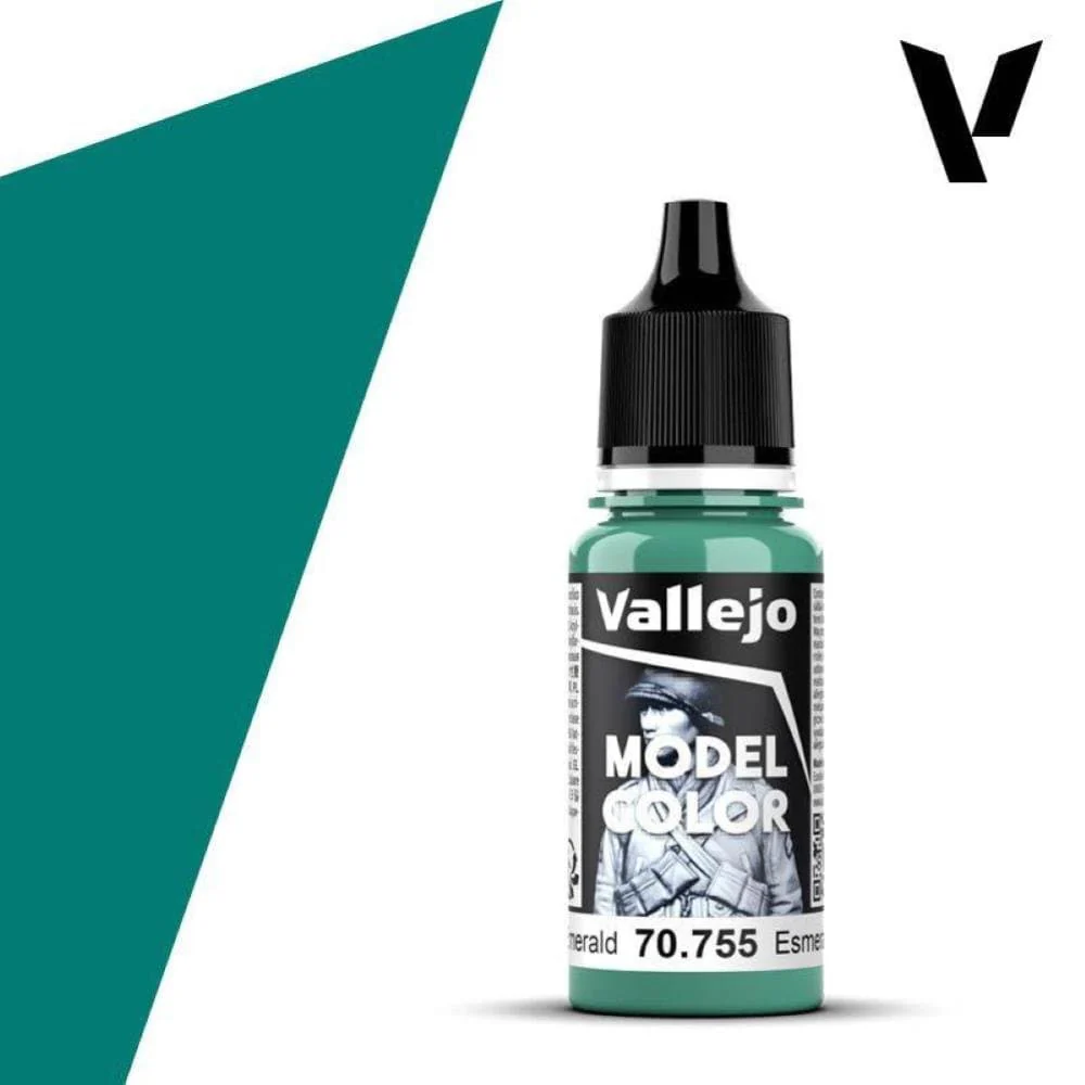 Vallejo Model Color: #074 - Light Emerald - 18 ml Matt Acrylic Paint