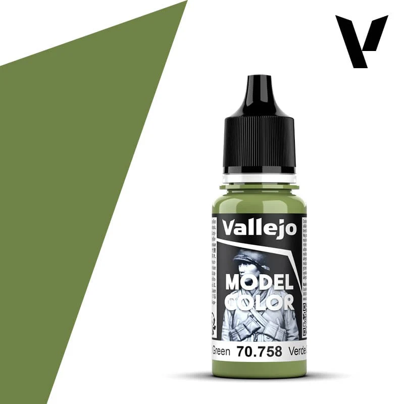 Vallejo Model Color: #085 - Bright Green - 18 ml Matt Acrylic Paint