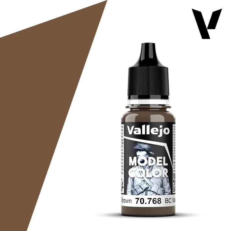 Vallejo Model Color: #143 - BC Dark Brown - 18 ml Matt Acrylic Paint