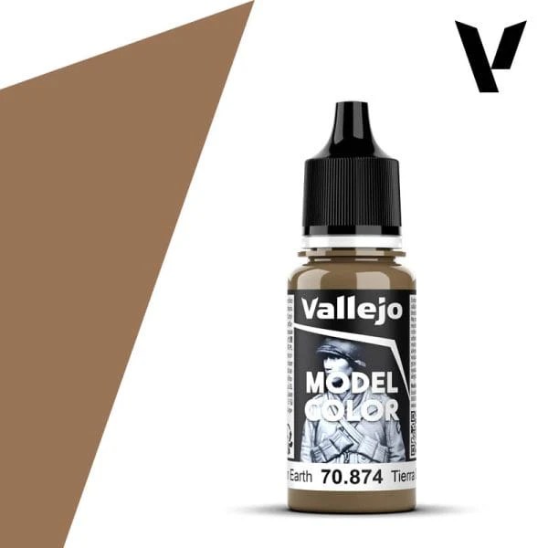 Vallejo Model Color: #141 - Tan Earth - 18 ml Matt Acrylic Paint